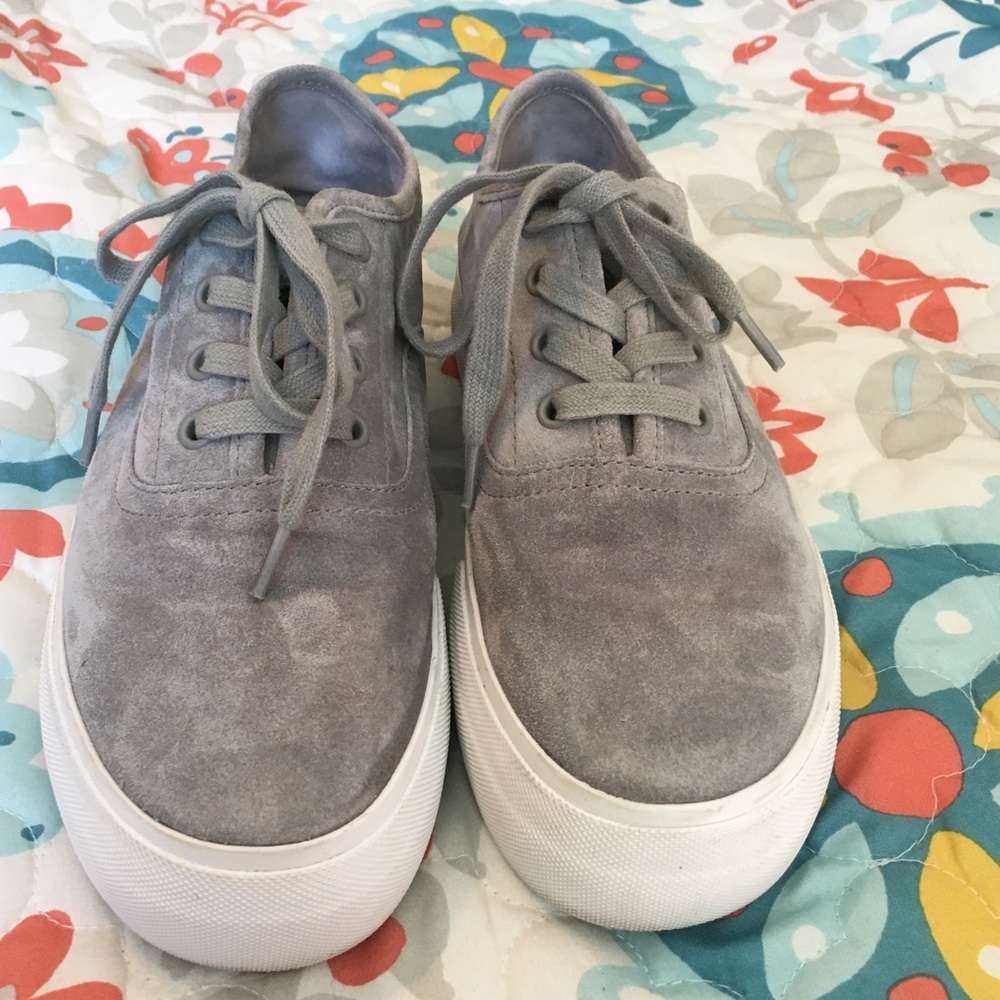 Vince platform suede sneakers